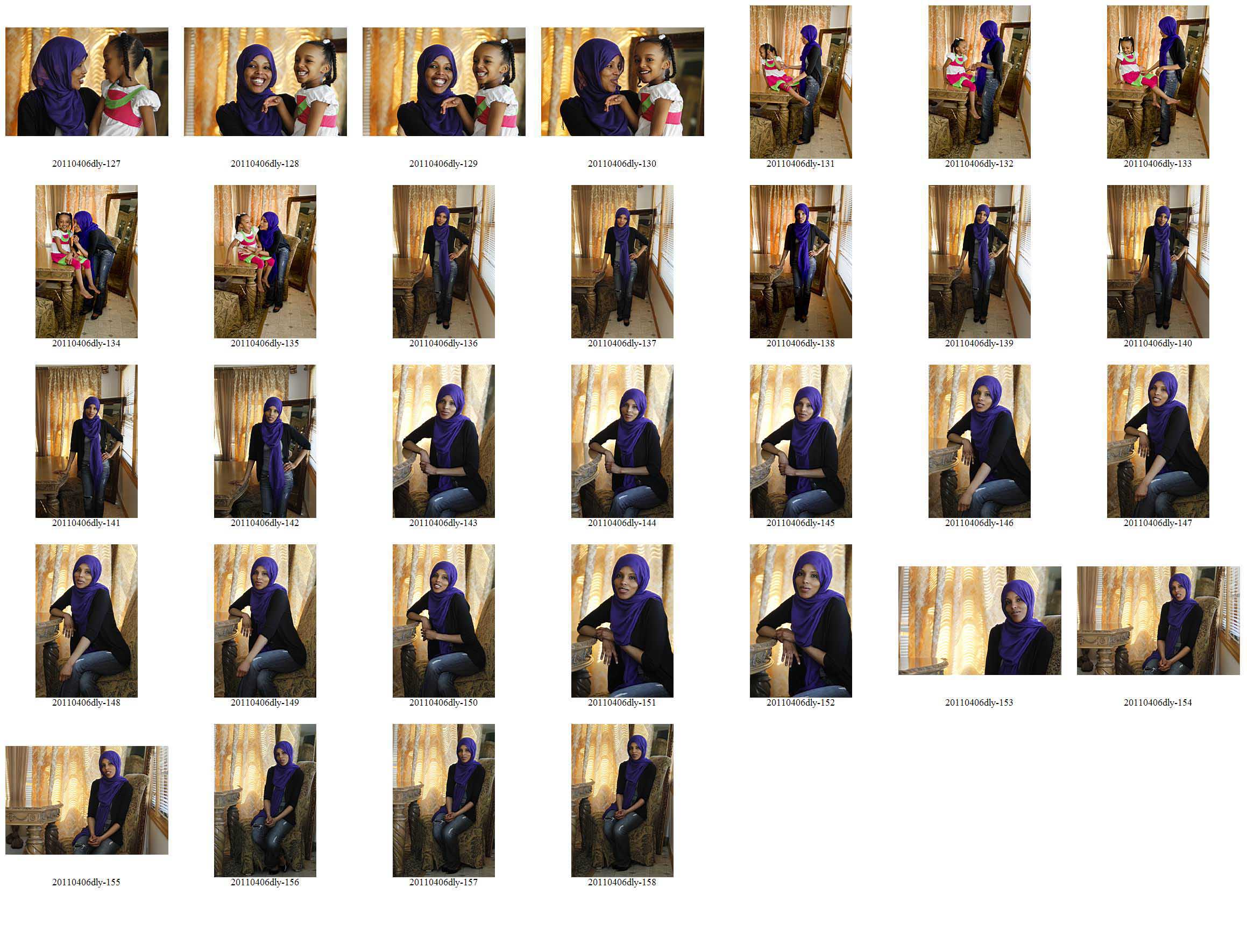 photo of recent work in a contact sheet