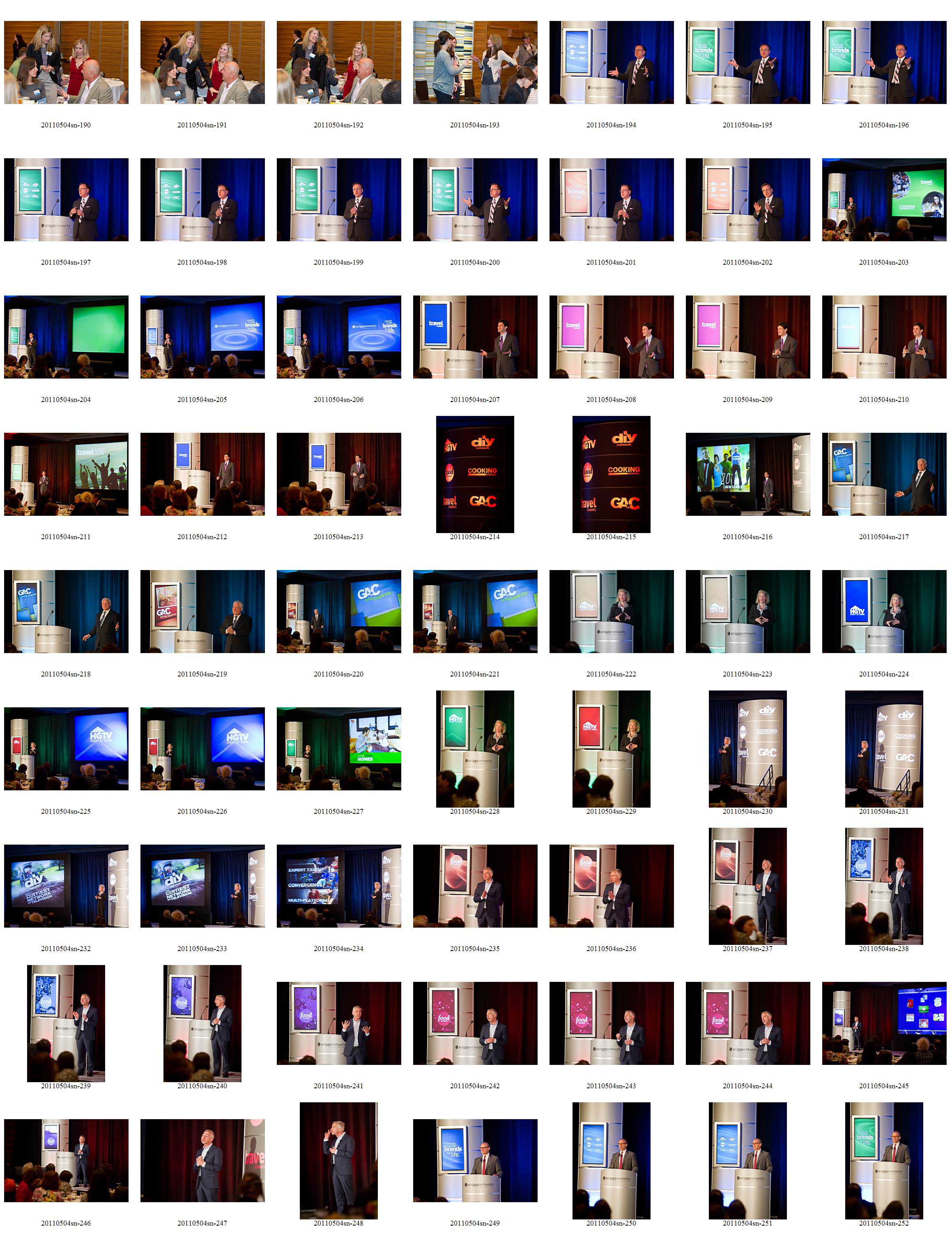 photo of recent work in a contact sheet